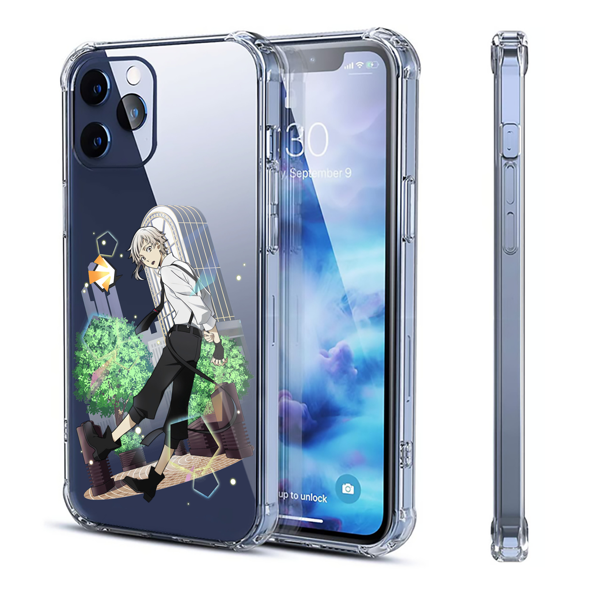 （画像用） 文豪ストレイドッグス Bungo Stray Dogs 【iPhone 12シリーズ対応】透明スマホケース（クリアソフトケース）